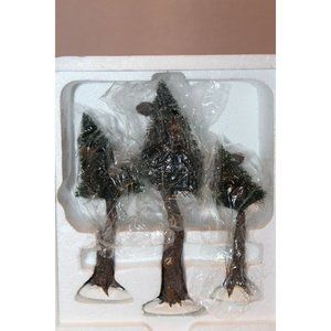 Dept 56 North Pole Woods - Pinewood Trees, Small, Set of 3   NIB